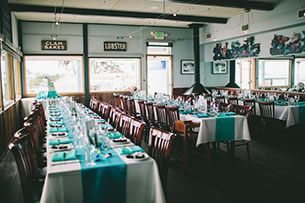 Weddings at Sam's Chowder House Harbor View Room
