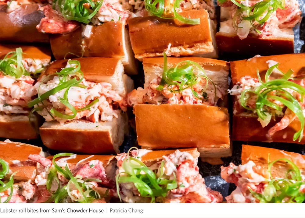 Sam's Chowder House lobster roll bites concessions at Chase Center